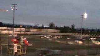 Late Model Feature Race at Petaluma Speedway 8 1 2009 [upl. by Aierbma928]