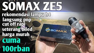 Review mini projie somax ze5 H4 lampu H4 mini projie led laser [upl. by Sherrer162]