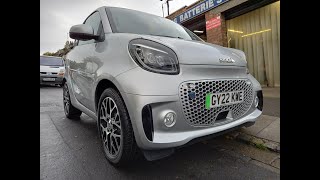 Smart Fortwo 2022 22 reg 176kWh Prime Exclusive Auto 2dr 22kW Charger [upl. by Akayas180]