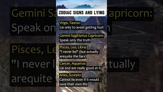 Zodiac signs that never lie and other signs which lie about everything lies youtubeshorts shorts [upl. by Drofdeb369]