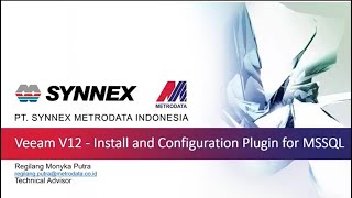 Veeam V12  Install and Configuration Plugin for MSSQL [upl. by Octavius]