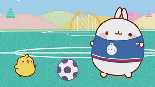 Molang and Piu Piu are playing football UEFA Euro 2016 Special  Molang Special  Cartoons for kids [upl. by Aihpled306]