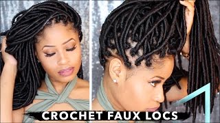 How To ➟ CROCHET FAUX LOCS 🔥 NO cornrows NO wrapping freeparting [upl. by Jansson652]