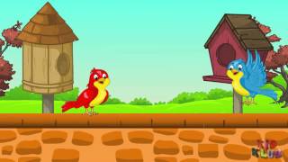 Two Little Dicky Birds  Cartoon Animated Rhymes   By Kidklub [upl. by Guinevere]