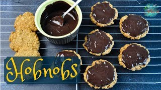 Easy Homemade Chocolate Hobnobs  Chocolate Hobnobs From Scratch  Chewy Cookies [upl. by Iteerp]