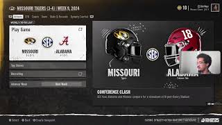 EA COLLEGE FOOTBALL MISSOURI TIGERS DYNASTY REBUILD SEASON 1 EPISODE 7 VS AUBURN COLLEGE [upl. by Afrikah]