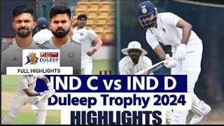 Syres Iyer vs Ruturaj Gaikwad  Duleep Trophy 2024  India C vs India D  Full Highlights [upl. by Berman]