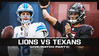 Detroit Lions vs Houston Texans LIVE Watch Party [upl. by Goode]