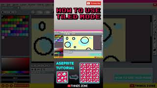 Aseprite TutorialHow to use Tiled Mode Cómo utilizar el modo mosaico Pixel Art [upl. by Revlis]