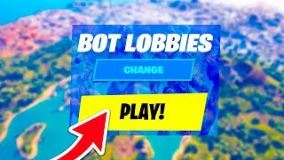 How To Get BOT LOBBIES in Fortnite CHAPTER 5 Easy Working Method [upl. by Finegan]