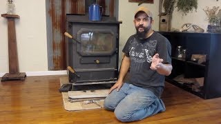 Cleaning the chimney on our wood burning stove [upl. by Oihsoy125]