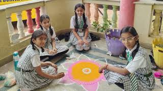 NANHI DUNIYA INTERNATIONAL SCHOOL 🏫 SATNA  DIWALI CELEBRATION 🎊RANGOLI 202425 ❤️ [upl. by Japha]