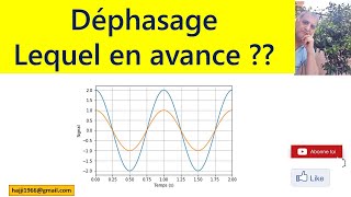 Déphasage entre deux dipôles  Lequel en avance [upl. by Lewes]