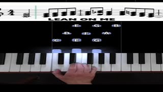 Play Lean On Me Intro in 30 Seconds – Beginner Piano Tutorial [upl. by Nawyt593]