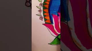 How to draw rangoli diwali drawing rangoli Iambaba13 jubinnautiyal art easydrawing shorts [upl. by Kristina546]