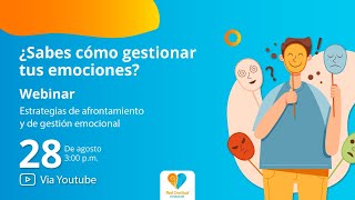 Webinar Estrategias de afrontamiento y de gestión emocional [upl. by Kynthia]