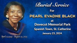 Burial Service for Pearl Evadne Black [upl. by Siraj563]