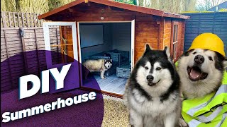 Emmas DIY Summerhouse  Life With Malamutes Log Cabin  Dunster House TV [upl. by Wagshul241]