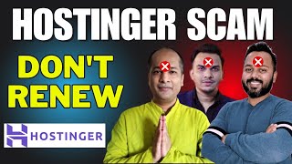 Hostinger Biggest Scam  Dont Renew SatishKVideos LearnandEarnwithPavanAgrawal SaddamKassim [upl. by Airolg879]