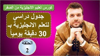 الحلقة2 كورس شامل لتعلم الانجليزية من الصفر قواعد، مفردات، محادثة واستماع [upl. by Ailaham154]