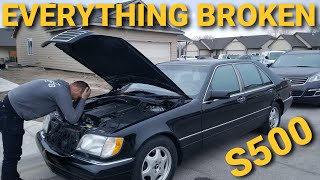 Everything WRONG With My 125K Mercedes S500 From HOOVIES GARAGE [upl. by Horlacher]