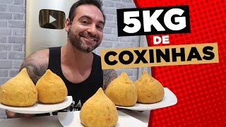 5KG DE COXINHAS GIGANTES 14000 KCAL [upl. by Akilaz]