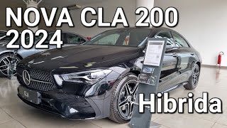 Mercedes CLA 200 2024 Chegou mais bonita hibrida e completa Avaliação completa [upl. by Alrick]