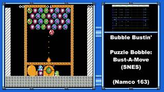 Bubble Bustin  Puzzle Bobble BustAMove SNES 8bit Cover Namco 163 [upl. by Christiane]