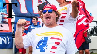 LIVE Donald Trump supporters celebrate outside MaraLago in Florida [upl. by Mehcanem]