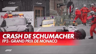 Plus de peur que de mal pour Mick Schumacher après cet énorme crash [upl. by Euqram531]