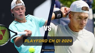 Playford Challenger 2024 Q1 Cruz Hewitt WC vs Joshua Sheehy 8 Highlights [upl. by Okihcim]