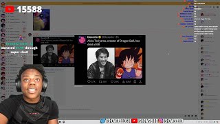 iShowSpeed Reacts To The Passing Of Akira Toriyama 💔 [upl. by Anifares]