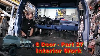 OBS Ford 4X4 Diesel 6 Door Bronco Build  Part 27  More Interior [upl. by Nerty]