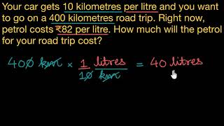 Multiple units word problem road trip [upl. by Herb]