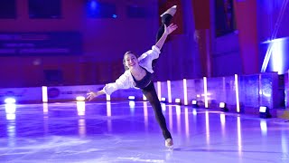 Alissa Czisny skates to quotChasing Carsquot by Tommee Profitt and Fleurie for Sk8 to Elimin8 Cancer [upl. by Esaj]