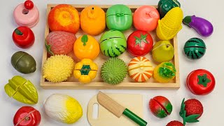 Satisfying Video  How to Cutting Fruits and Vegetables ASMR  Cutting Wooden amp Plastic fruits [upl. by Payton]