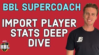 The BBL Supercoach Import Players You Should Target [upl. by Ilatan]