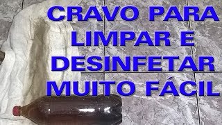 DESINFETANTE PODEROSO DE CRAVO CHÃO LIMPO E DESINFETADO FACILMENTE [upl. by Nymzaj]