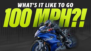 100 MPH on a Motorcycle  HighsideLowside Clip [upl. by Adlay]