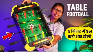 Table Soccer Indoor Games  Mini Table Football Unboxing  Table football assembly [upl. by Ogdon]