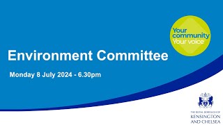 Environment Select Committee 8 July 2024 [upl. by Pincus]