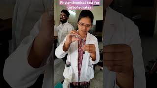 PhytoChemical Test for Carbohydrates doctor science medical knowledge college hospital video [upl. by Tonnie]