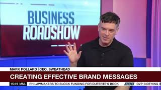 BRAND STRATEGIST tells marketers to use better words  Mark Pollard live on ABSCBN Manila [upl. by Kristoforo]