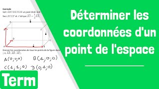 Comment déterminer les coordonnées dun point de lespace dans un repère [upl. by Alekehs394]