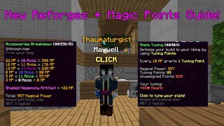 New OP Reforges  Magic Points and Stat Tuning Full Guide Hypixel Skyblock [upl. by Eilrebmik780]