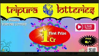 Tripura Fortune Lottery Live Morning draw On 07122024 At 1100 AM Live From Agartala [upl. by Pammi]