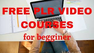 Free PLR video courses for beginners [upl. by Mendelson928]