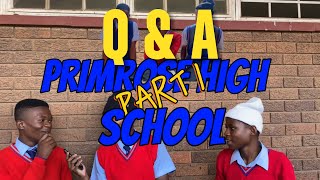 QampA Part 2 💔😭😂 PRIMROSE HIGH SCHOOL EDITION  SA 🇿🇦 [upl. by Ardnuahsal943]