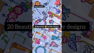 20 Beautiful border designsAssignment front page designProject Work Designs love project shorts [upl. by Eiba]