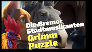 GlubbiKindergeschichte Die Bremer Stadtmusikanten Grimm Gute Nacht GeschichteSchlafmusik Märchen [upl. by Ennayar]